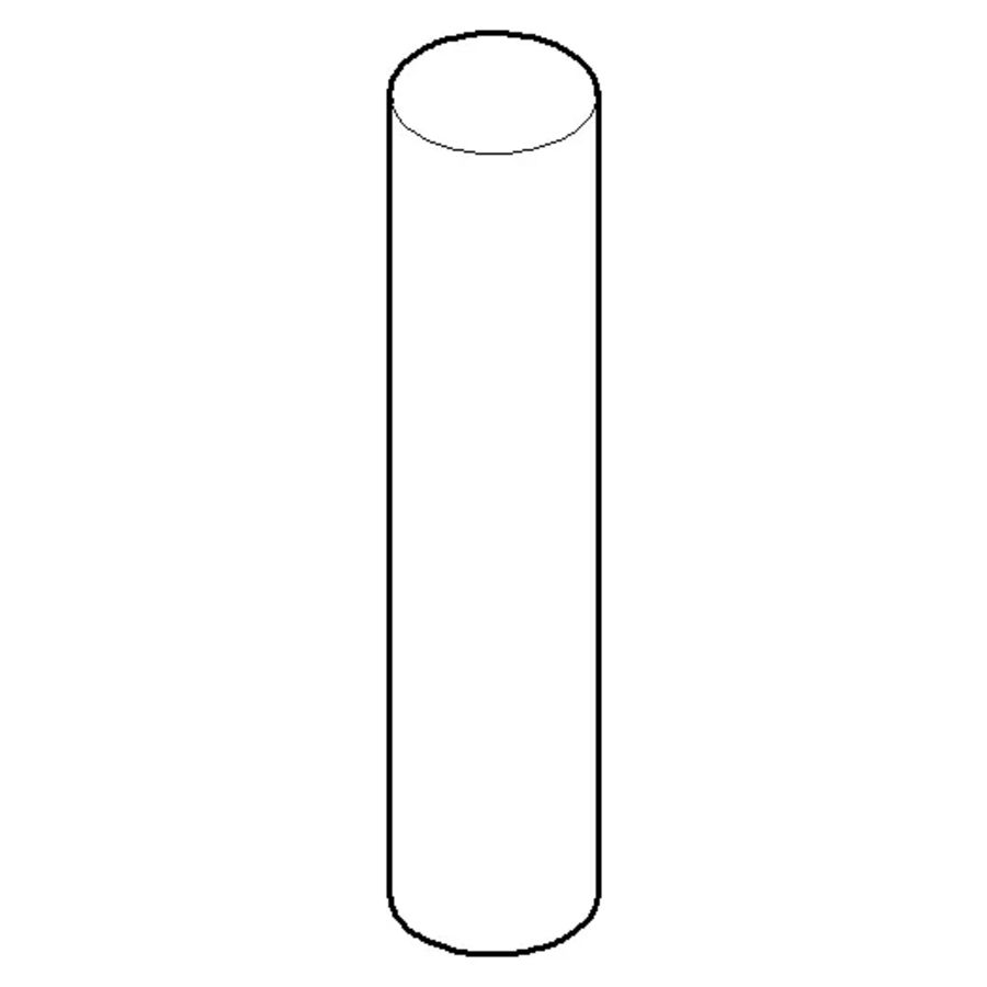Greep 14x66mm Mat Zwart