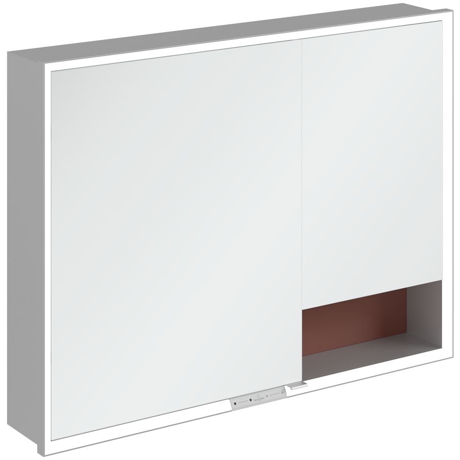 Inbouw-spiegelkast My View+ 1000x750x168mm Wine Red