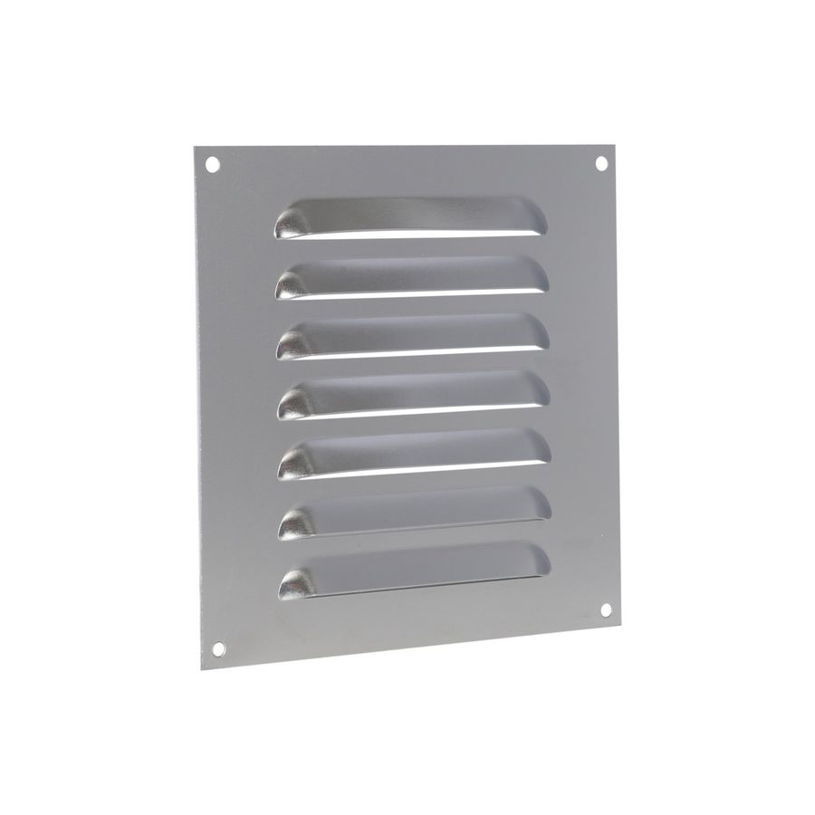 ALU schoepenrooster vlak model 200x200mm