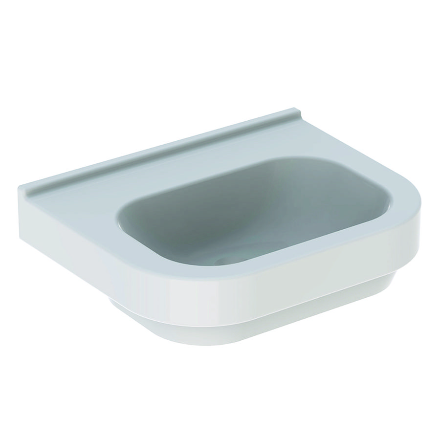300 Basic wastafel 60x47,5cm zonder kraangat zonder overloop wit