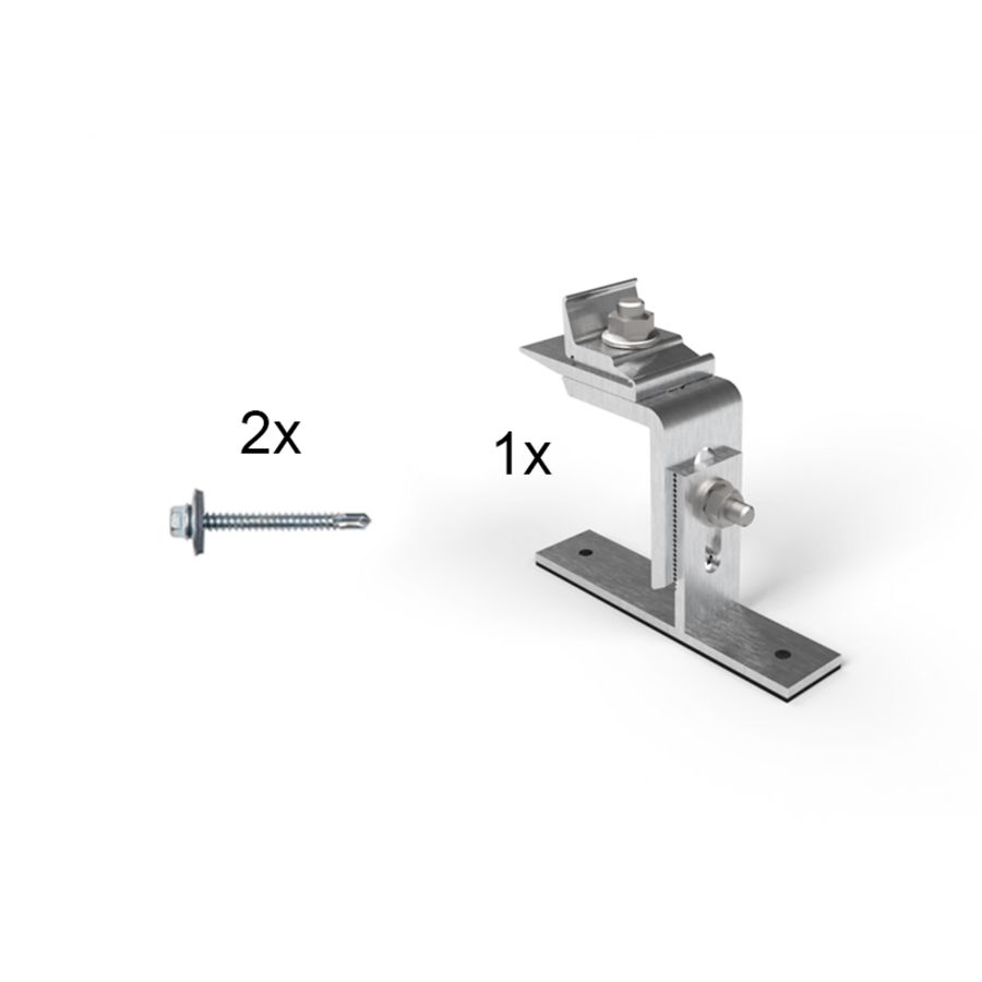 Schuindak dakhaak EPDM, per PV(T) paneel