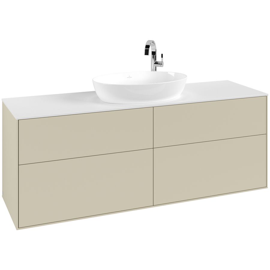 Wastafelonderkast Finion 1600x603x501mm S.Grey Matt Lacquer G97100HJ