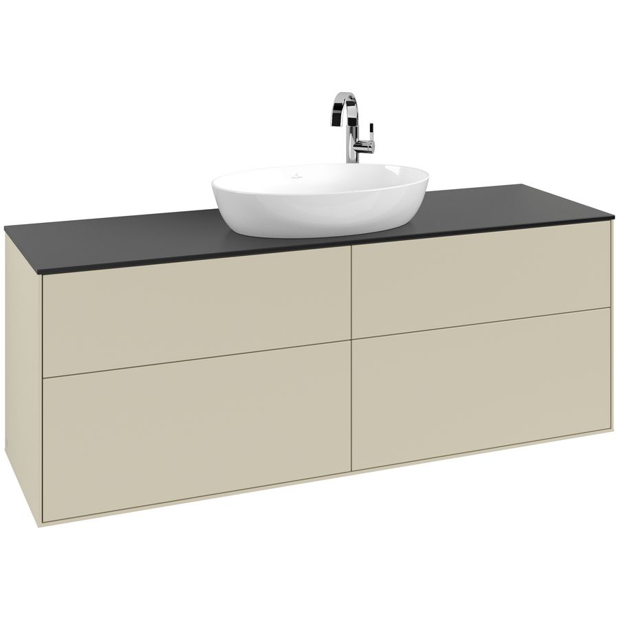 Wastafelonderkast Finion 1600x603x501mm S.Grey Matt Lacquer G97200HJ