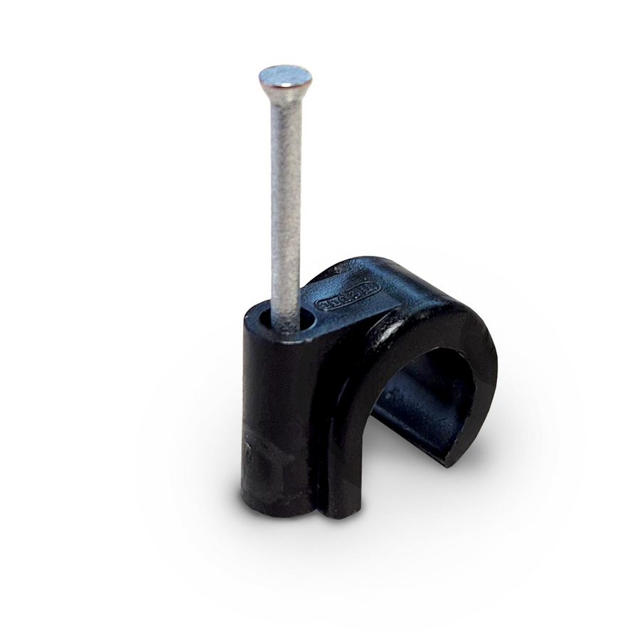 Set a 100st. Spijkerclip 11/15mm zwart
