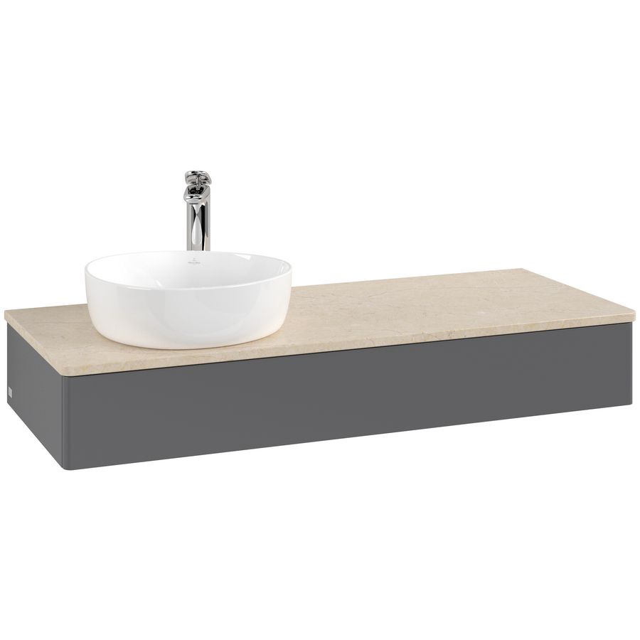 Wastafelonderkast Antao 1200x190x500mm Antr. Matt Lacquer K11053GK