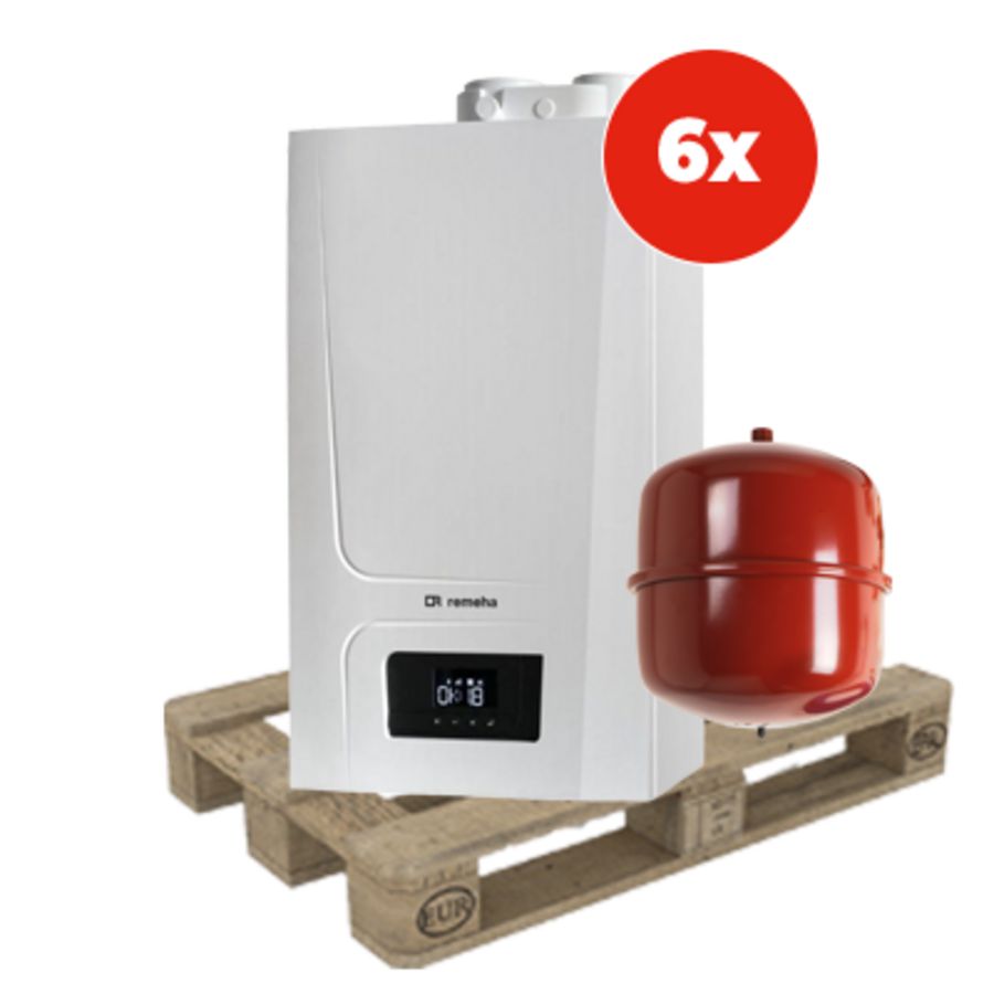 KPW pallet 6st. Tzerra Ace-Matic 35c CW5 exc. 80-80 + aansluitpakket 18L