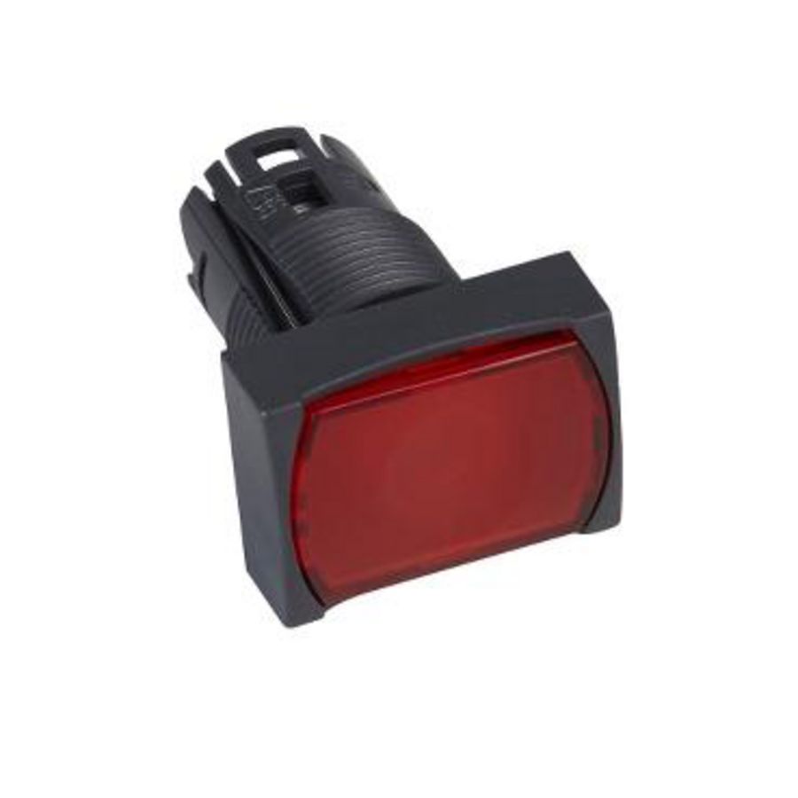 Kop voor rechthoekige drukknop Ø16mm Rood