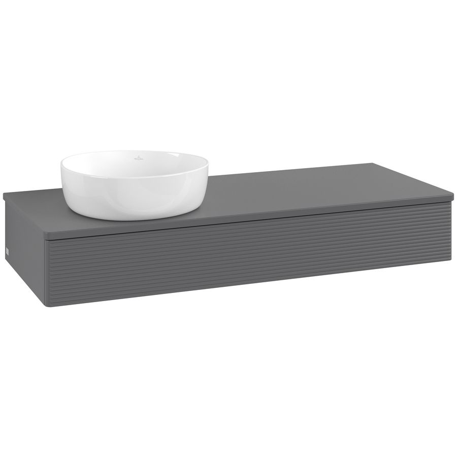 Wastafelonderkast Antao 1200x190x500mm Antr. Matt Lacquer K11110GK