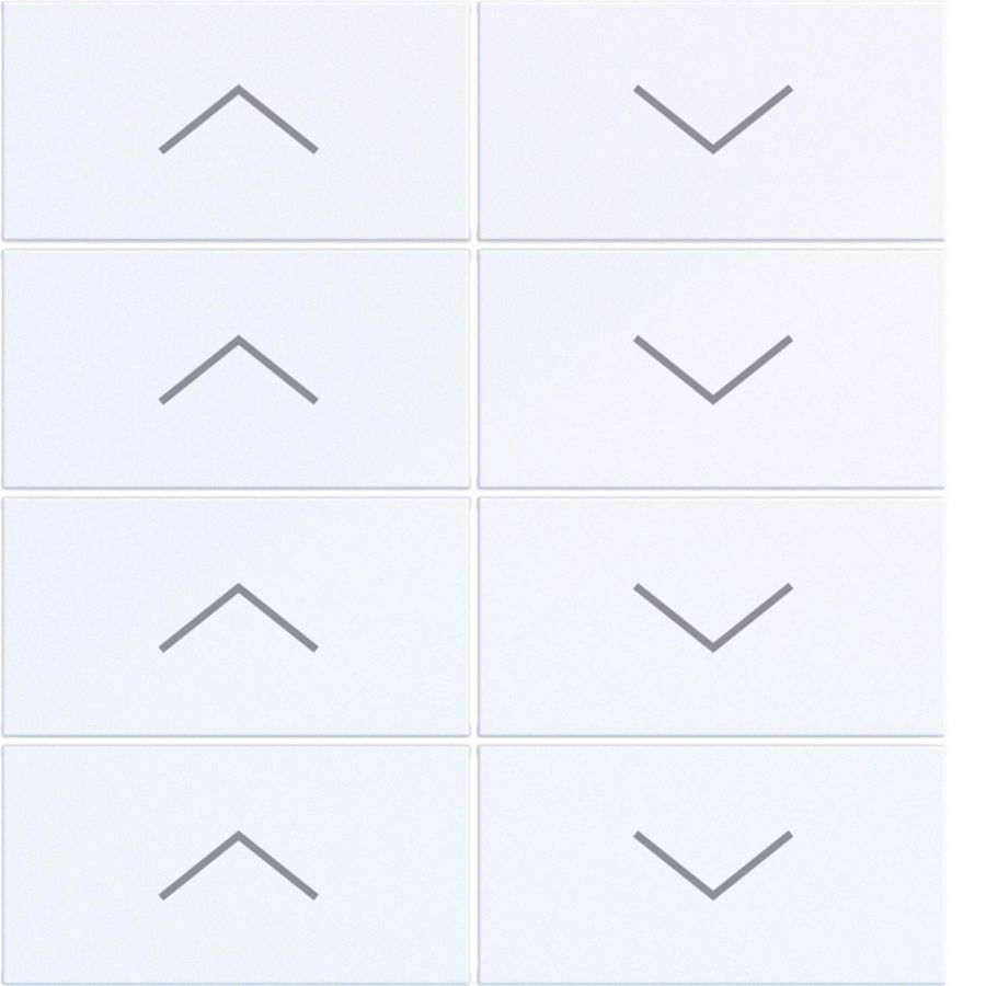 Afdekking KNX taster 8-v hoog/laag A.x/C.x lichtwit mat