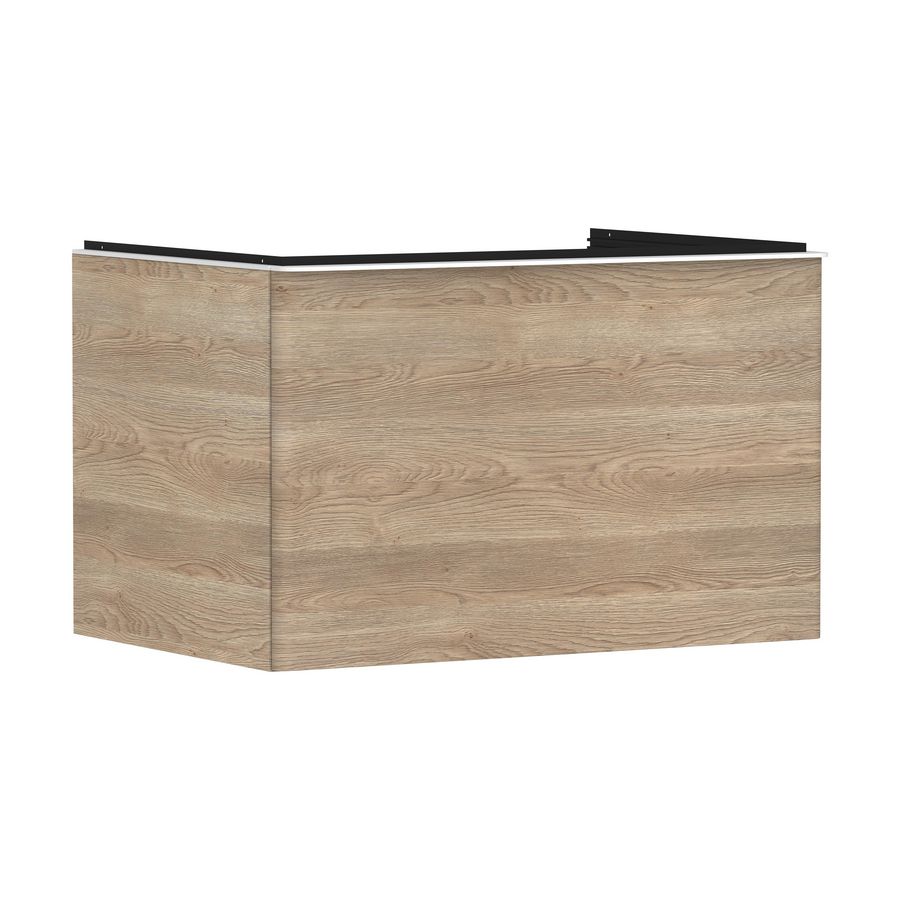 Onderkast Natural Oak 780x550mm 1x la voor consoles greepkleur mat wit Xelu Q 54056700