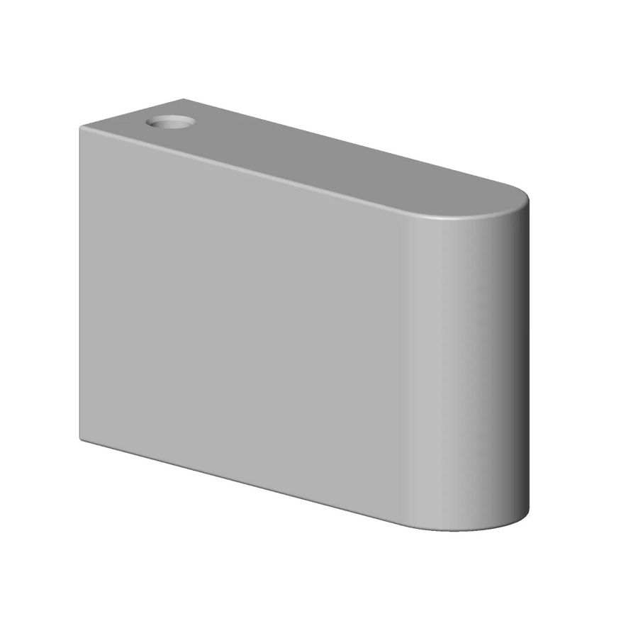 Houder voor douchegarnituur onder 20x41x66mm chr