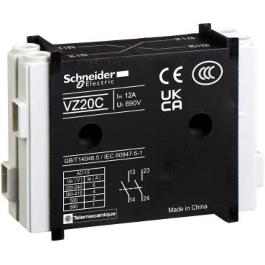 Hulpcontact 2xMaakcontact Uitbreidingsmodule V02-6 Vario