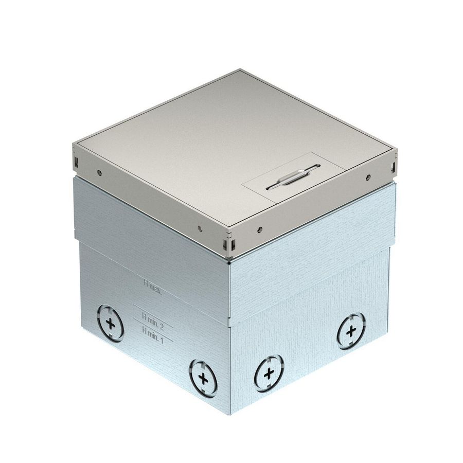 Vloerdoos leeg 140x140x110 rvs 7368342