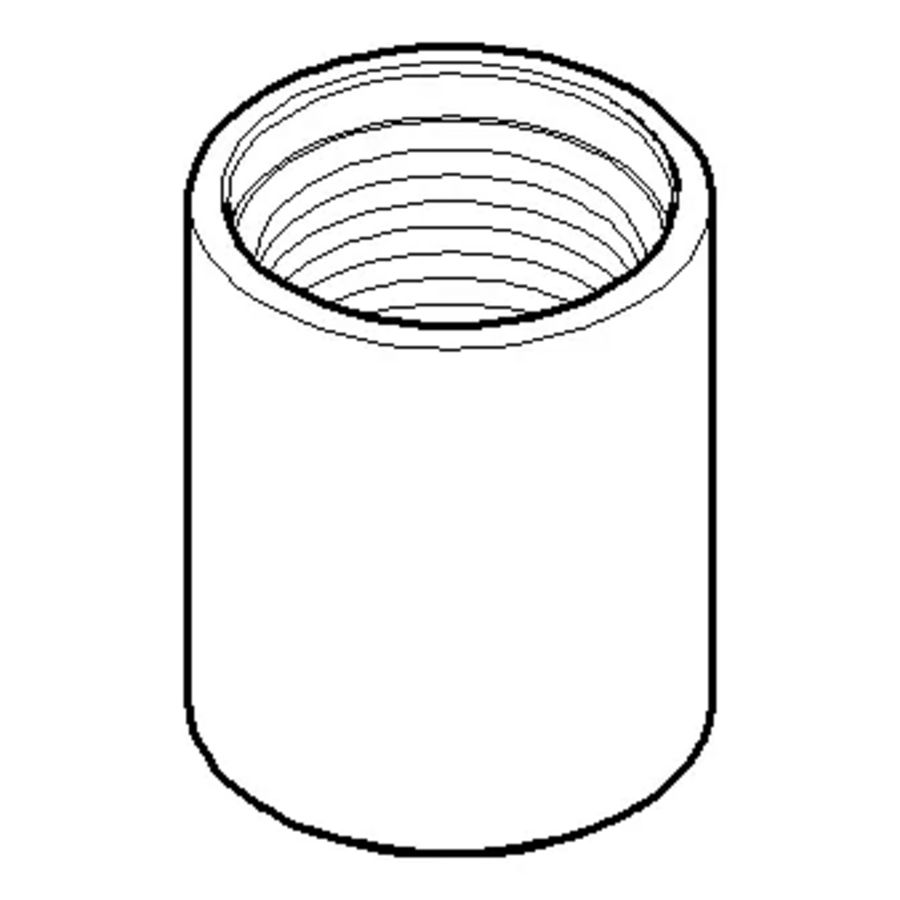 Aansluiting Adapter v. regendouche 25x30mm Champagne