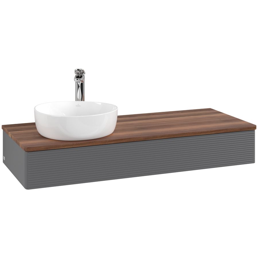 Wastafelonderkast Antao 1200x190x500mm Antr. Matt Lacquer K11152GK