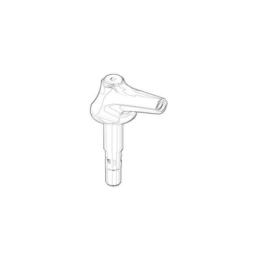 Uitloop voor bidet 125x186x65mm chr 04113608100-00