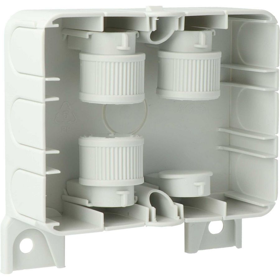 Op de wand/plafond AK2-S onderbak IP40 VVE=50