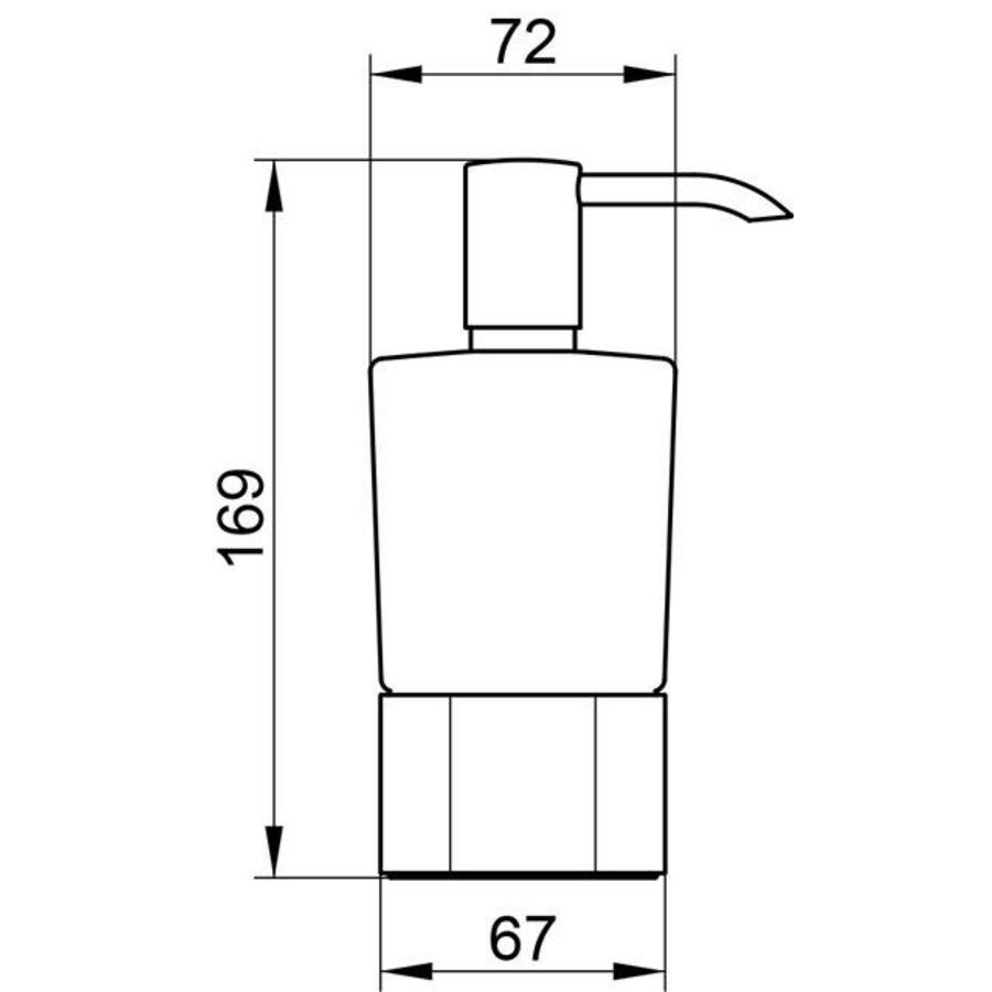 Lotiondispenser tafelmodel met houder en pomp 11654019001