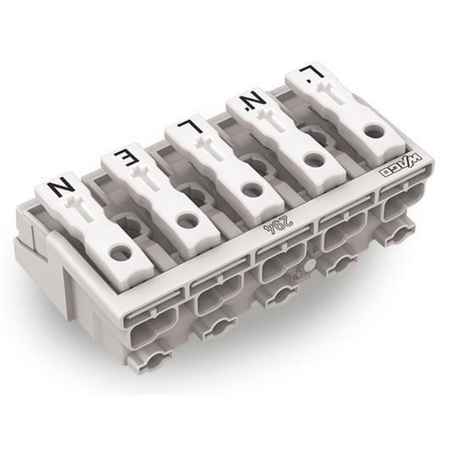 Kroonklem Drukknop extern wit 294-5095/5027-000 VVE=250