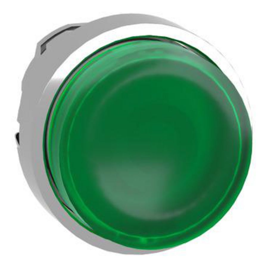 Kop voor verlichte drukknop Ø22mm Groen