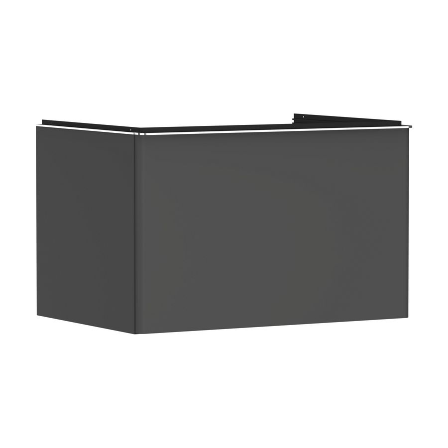 Onderkast mat grijs diamant 780x550mm 1x la voor consoles greepkleur chroom Xelu Q 54055000