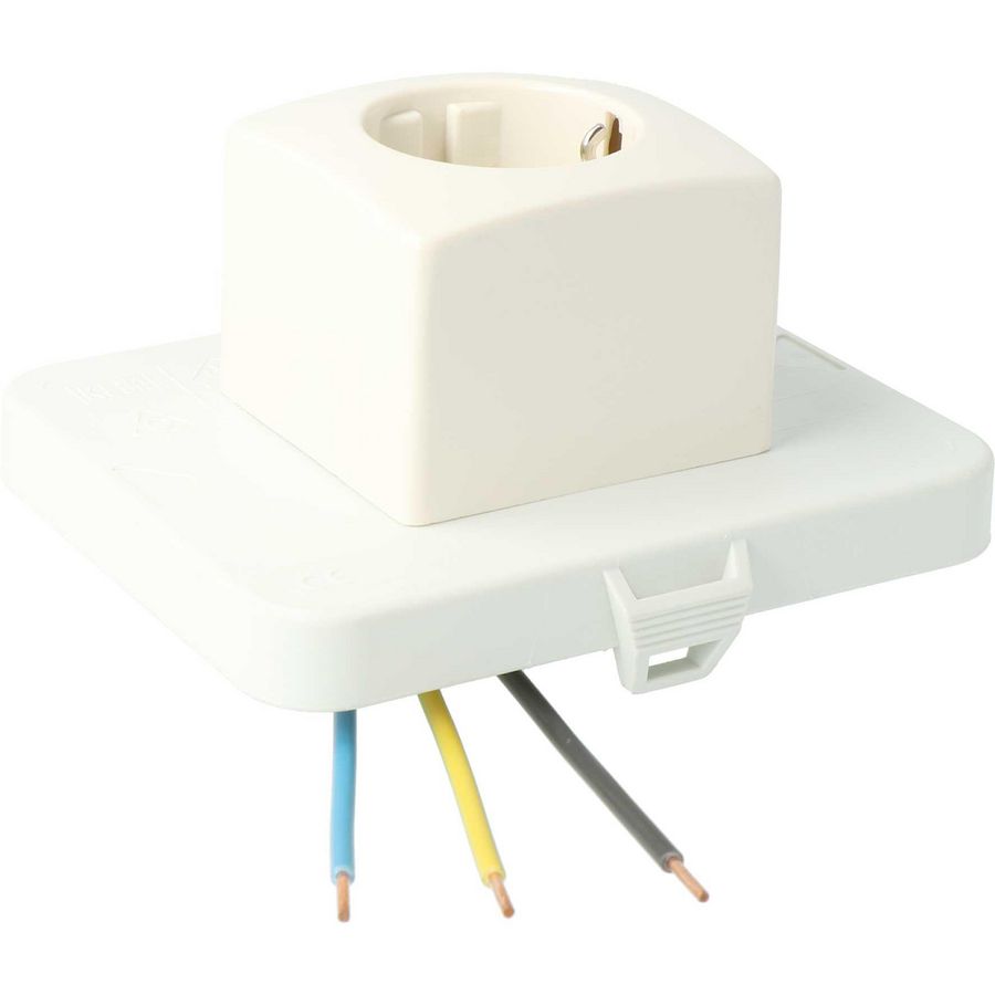 Deksel met enkelvoudige wandcontactdoos AK2 VVE=10