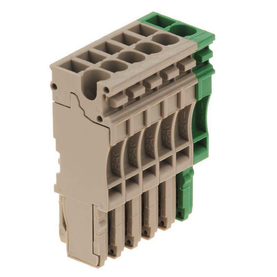Plug Plug-in groen d.beige 2.5mm² 24 A, 1867130000 VVE=25