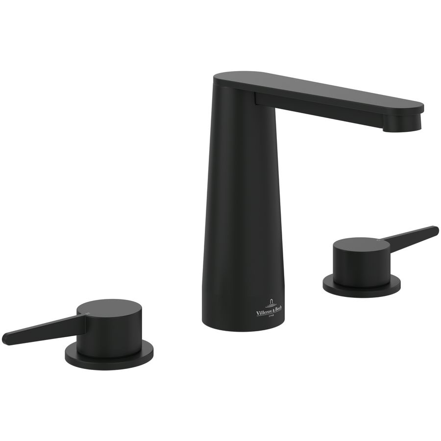 Driegats wastafelkraan Conum Matt Black TVW127001001K5