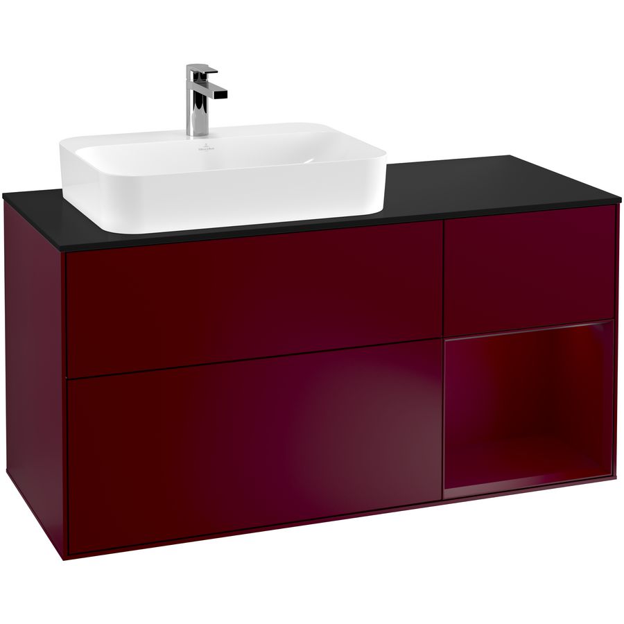 Wastafelonderkast Finion 1200x603x501mm Peony Matt Lacquer F402HBHB