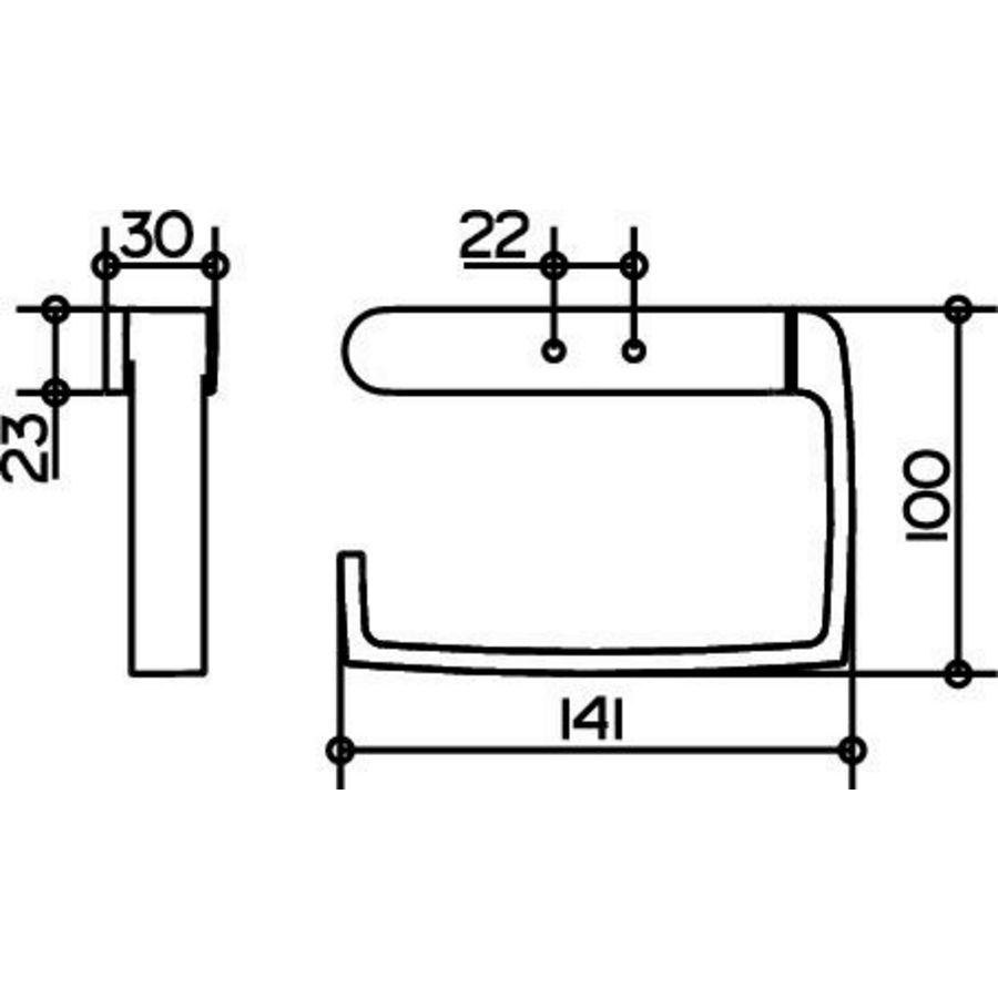 Elegance closetrolhouder chroom