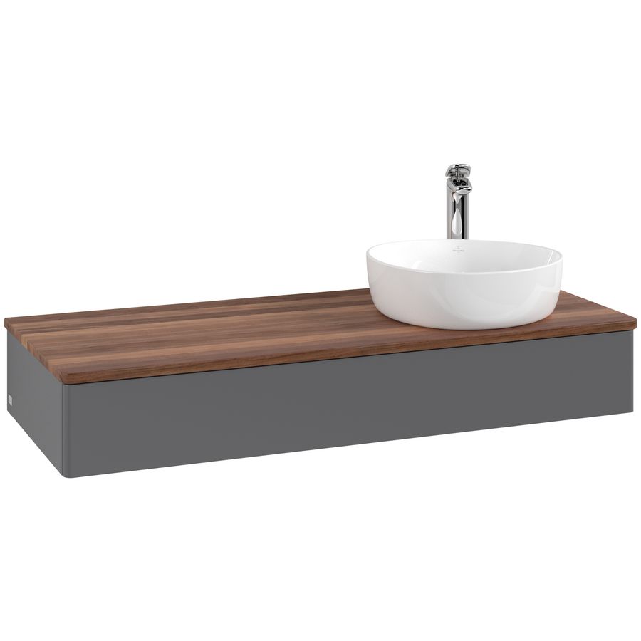 Wastafelonderkast Antao 1200x190x500mm Antr. Matt Lacquer K12052GK