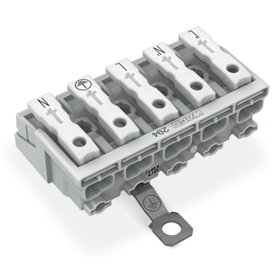 Kroonklem Drukknop extern PE-schroefcontact 294-5425 VVE=250
