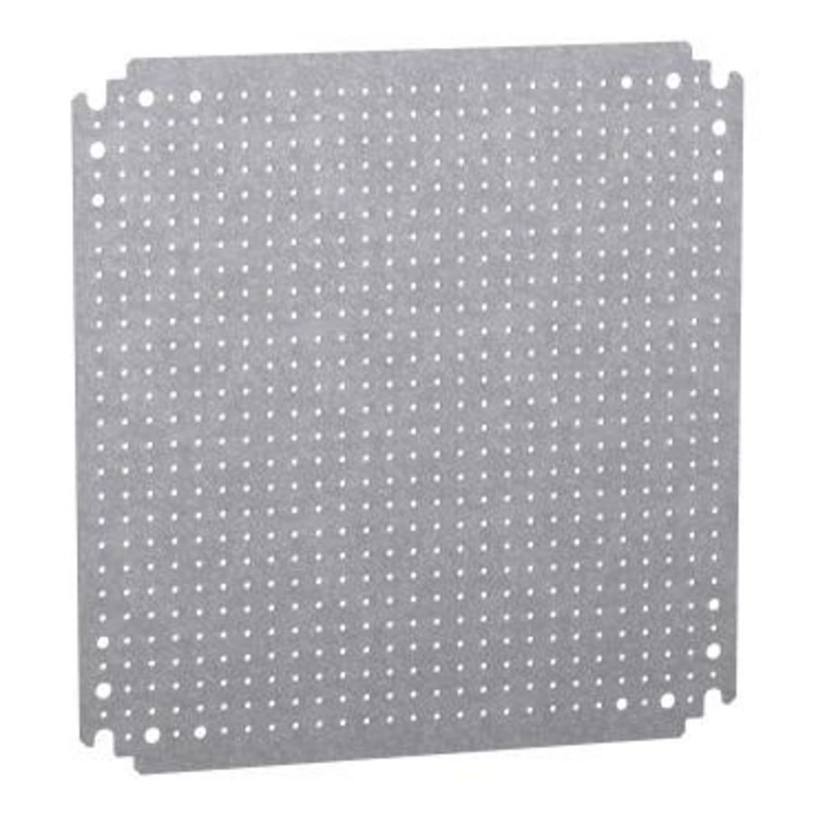 Montageplaat microperf. 400x400mm Gaten 3,6mm op 12,5mm