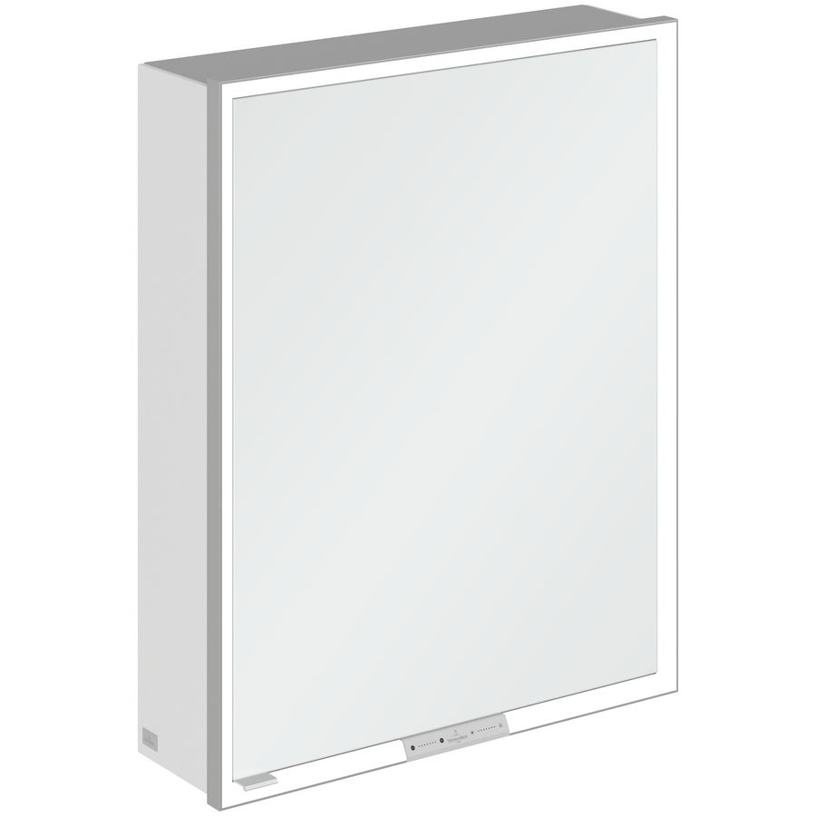 Opbouw Spiegelkast My View+ 600x750x168mm Pure White