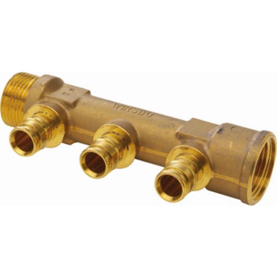 Verdeler schuif Q&E 2-groeps 3/4"bn.xbt. -16mm