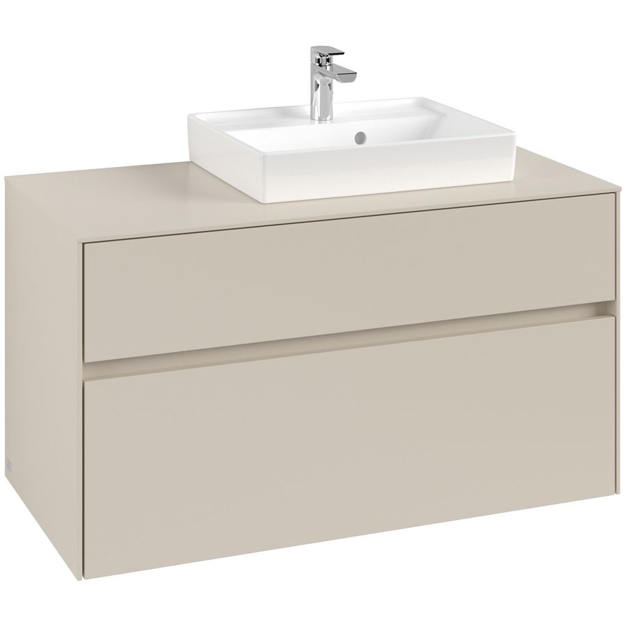 Wastafelonderkast Collaro 1000x548x500mm Cashmere Grey C01500VN
