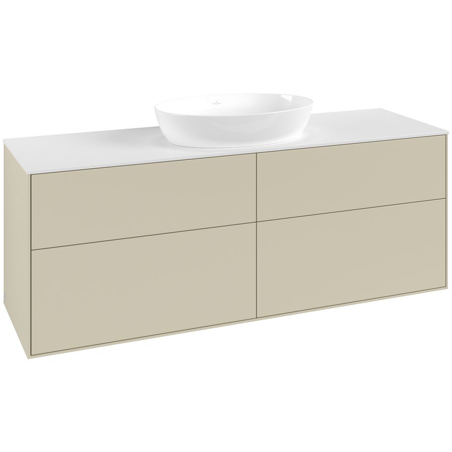 Wastafelonderkast Finion 1600x603x501mm S.Grey Matt Lacquer GA9100HJ