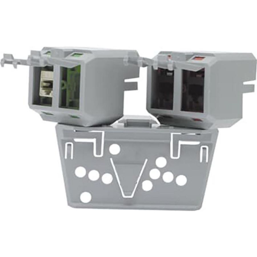 Montageplaat kabel- draadgoot dataverdeelp. recycled