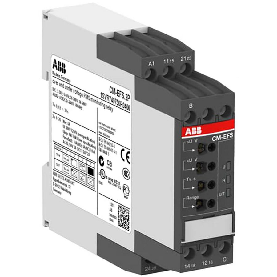 Spanning bewakingrelais cm-efs 3-600vrms A1-A2=24-240vac/d