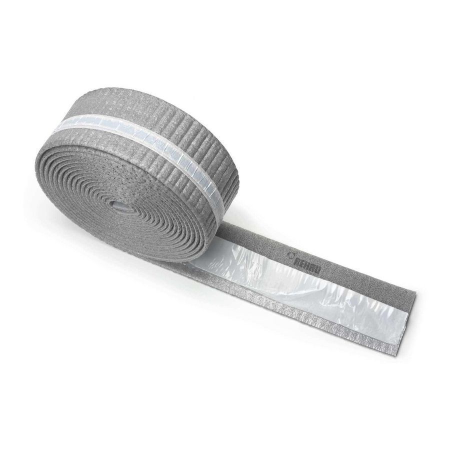 Rol a 25m. randisolatie vloerverwarming geprofileerd 8/150mm VVE=4