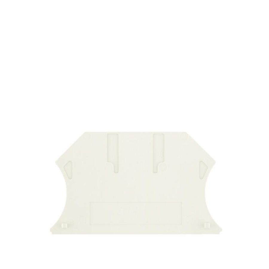 Afsluit- eindplaat wit h:56mm b:1.5mm V-0 Wemid VVE=50