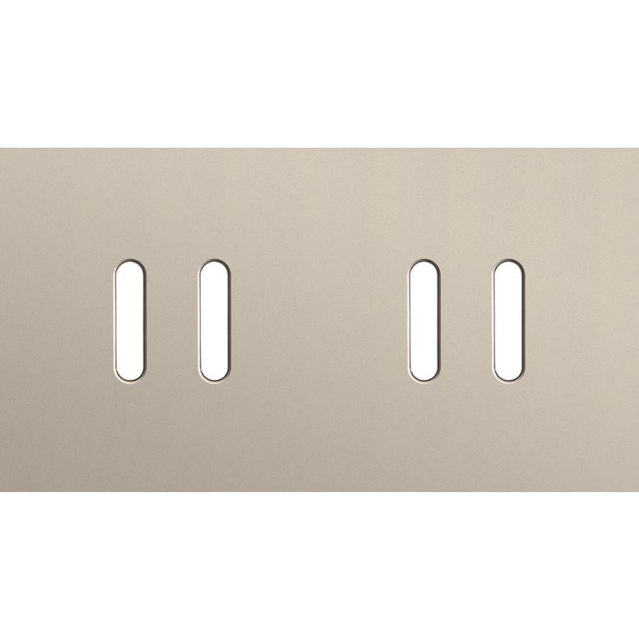 Tweevoudige afdekplaat, horizontaal 71 mm centerafstand