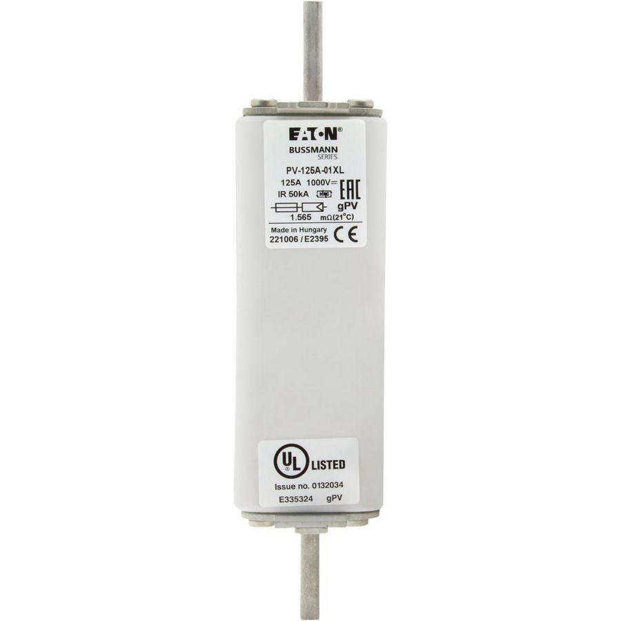 Zekering hoge snelheid 125A DC 1000V 50kA 01XL gPV UL IEC