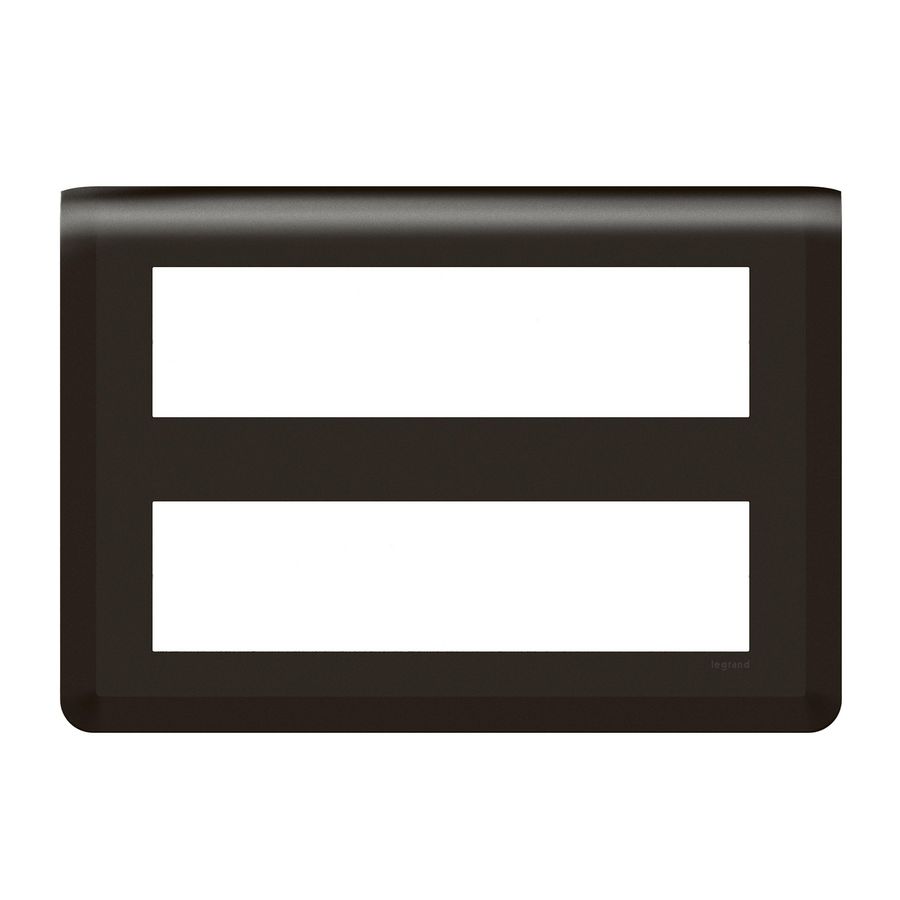 Afdekraam 2x8 module zwart horizontaal Mosaic