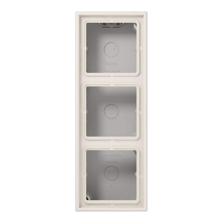 Opbouwkap gesloten LS990 wit 3-voudig