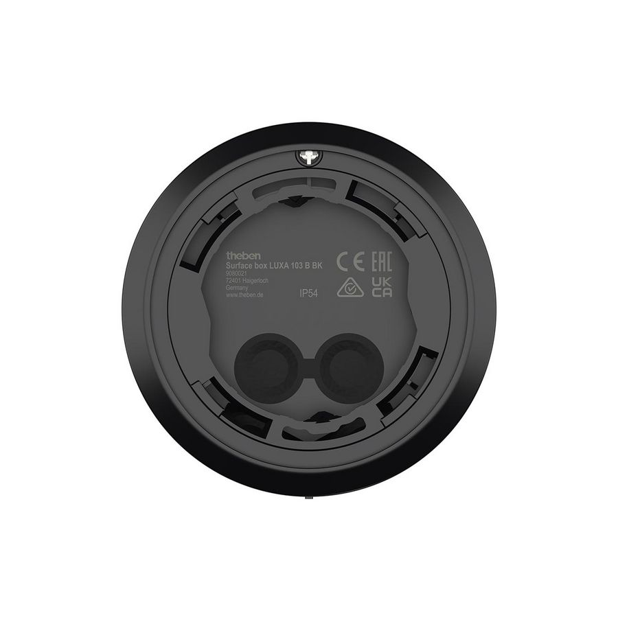 Opbouwbehuizing tbv LUXA 103 KNX en LUXORliving BI360 Zwart