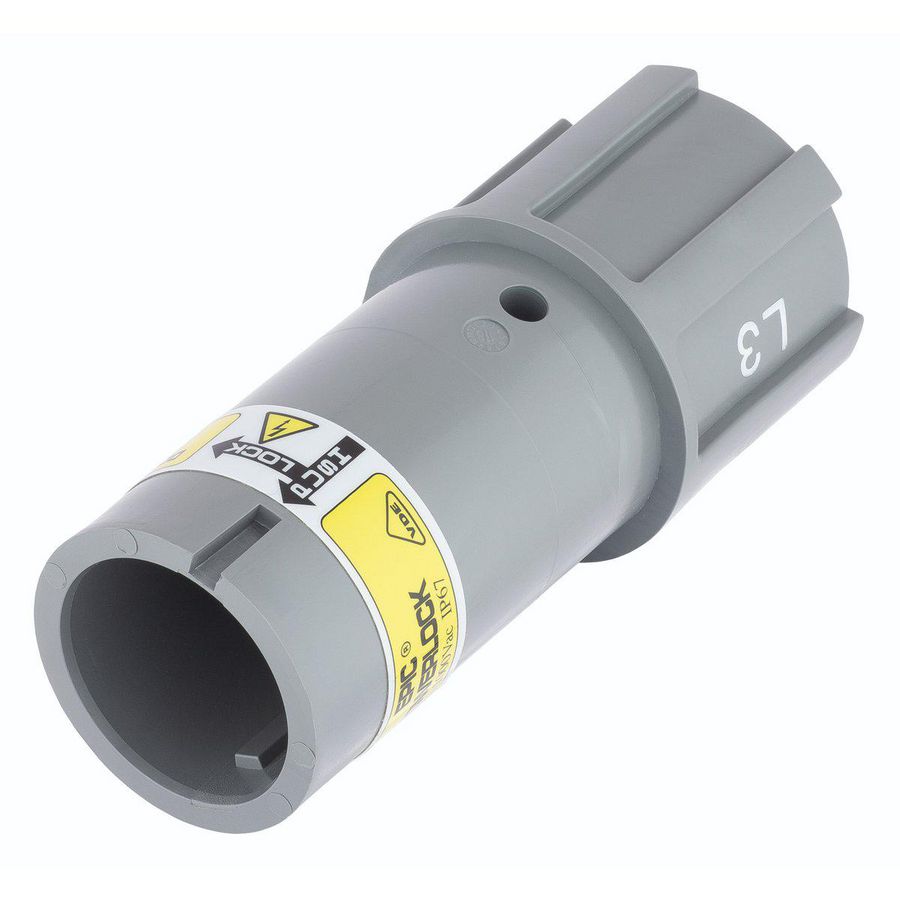 Ronde connector EPIC POWERLOCK D6 C L3/GY M40