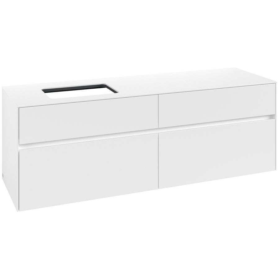 Wastafelonderkast Collaro 1600x548x500mm Wh.Matt C12100MS