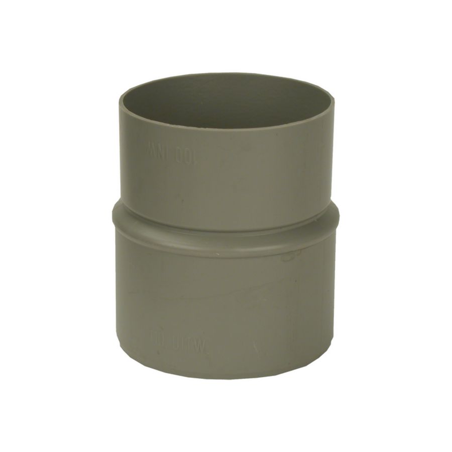 Verloopstuk HWA/riool PVC 70x75mm grijs mof/spie