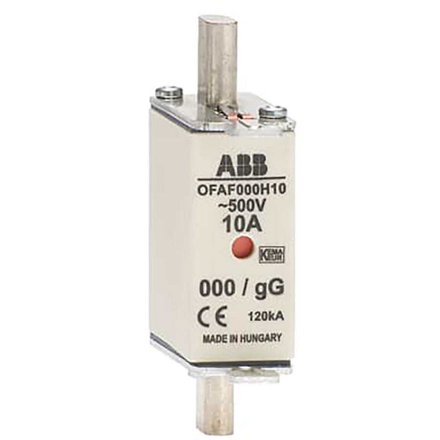 Meszekering fuseline gG 500V DIN 000 In=2 A Ph=3,9 W